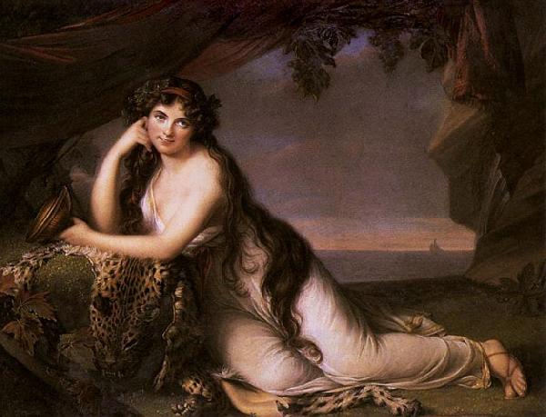 elisabeth vigee-lebrun Lady Hamilton as Ariadne China oil painting art